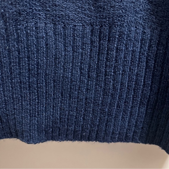 Time and Tru Color Block Crewneck Sweater Women’s Size XXXL Tan Blue Winter - Picture 15 of 16